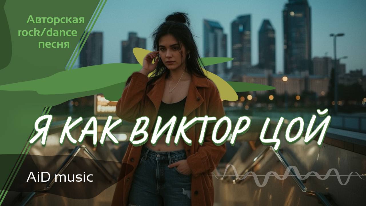 [Я как Виктор Цой] - авторская Rock/dance песня [нейроклип]