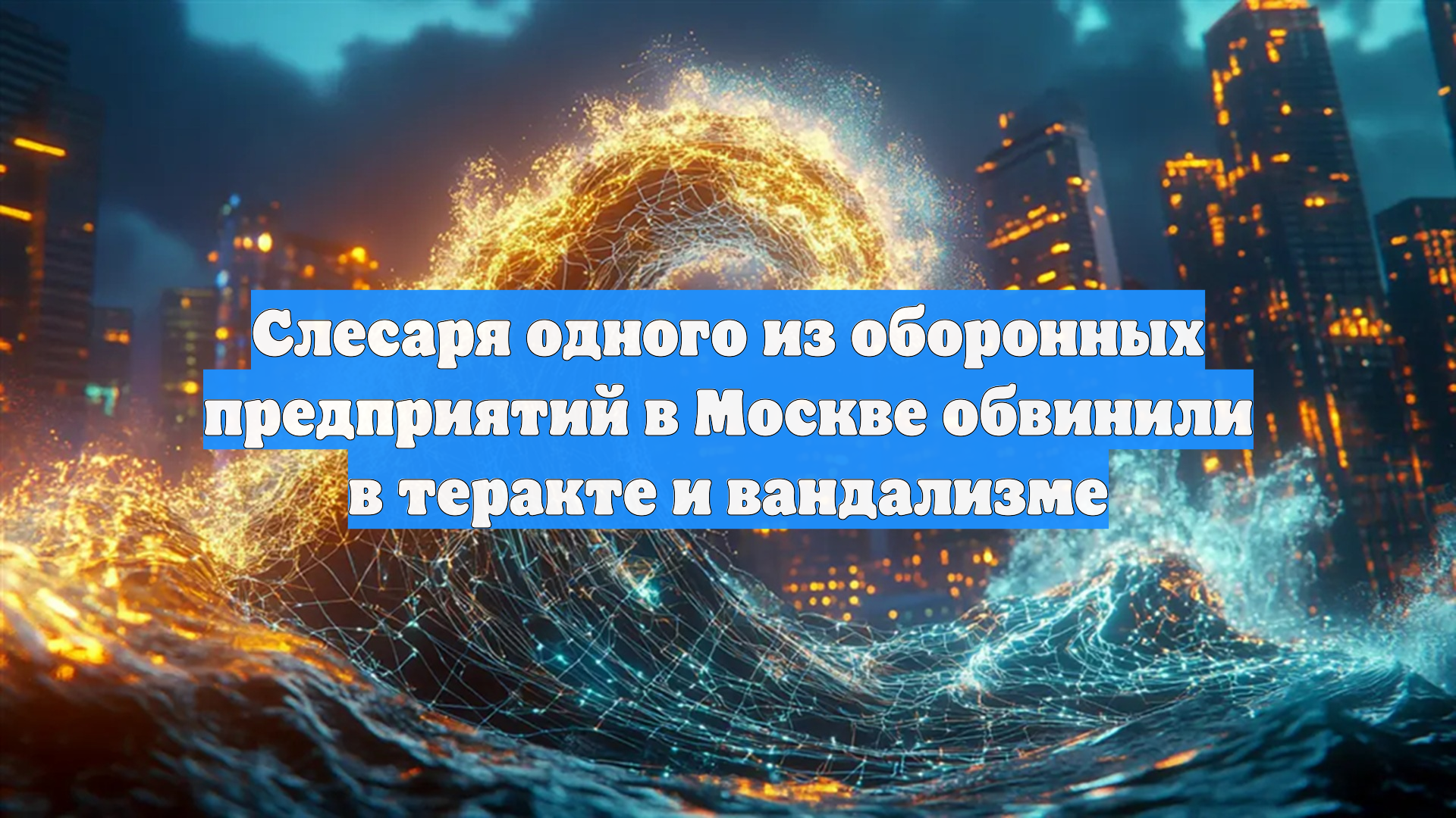 Слесаря одного из оборонных предприятий в Москве обвинили в теракте и вандализме