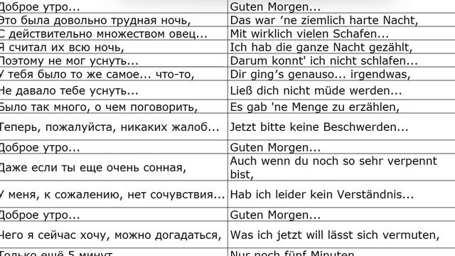 Guten Morgen Vocal + Original