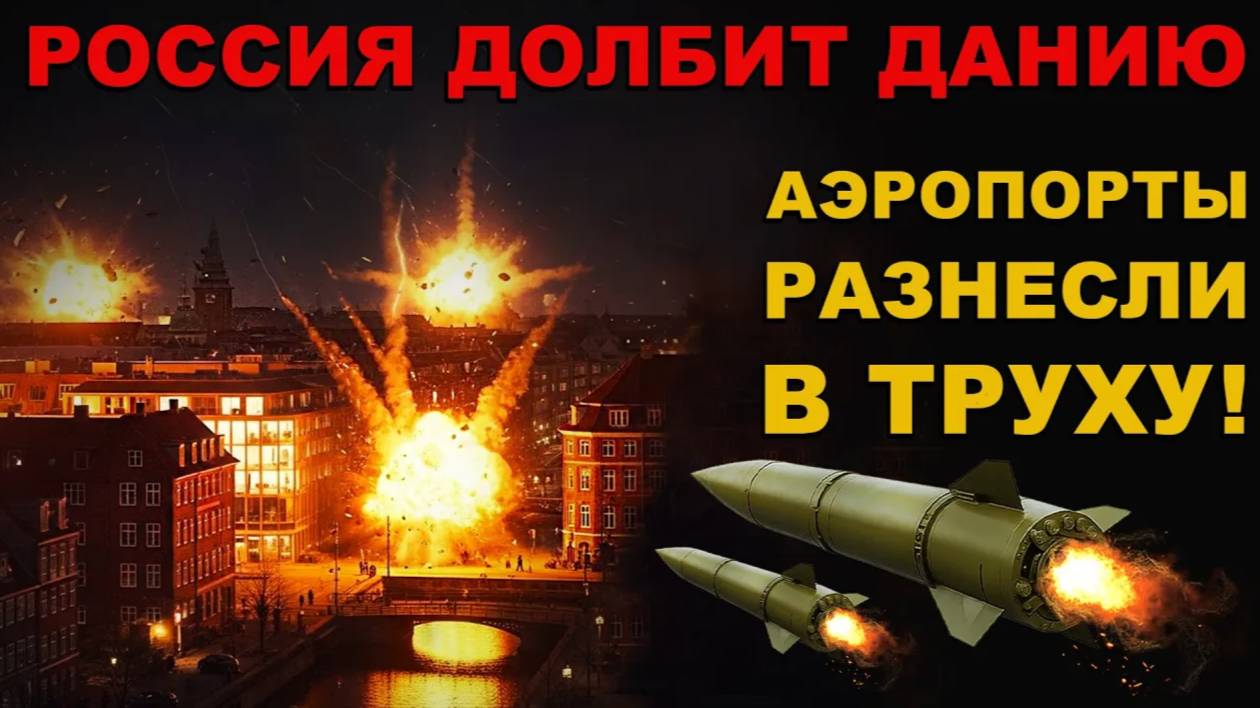 РОССИЙСКИЕ БПЛА бьют по ДАНИИ. ЧТО ПРОИСХОДИТ?