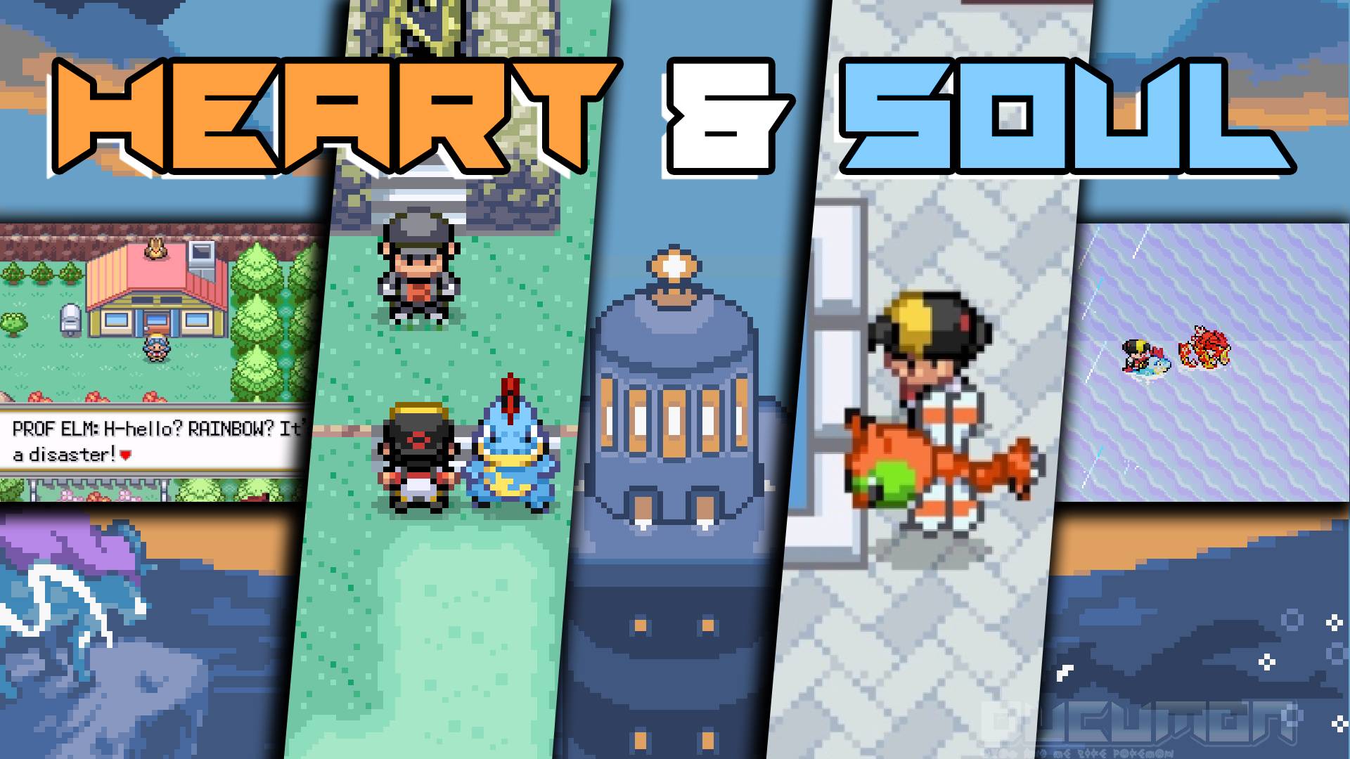 Pokemon Heart & Soul — взлом GBA ROM, ремейк второго поколения, следование за покемонами, пользовате