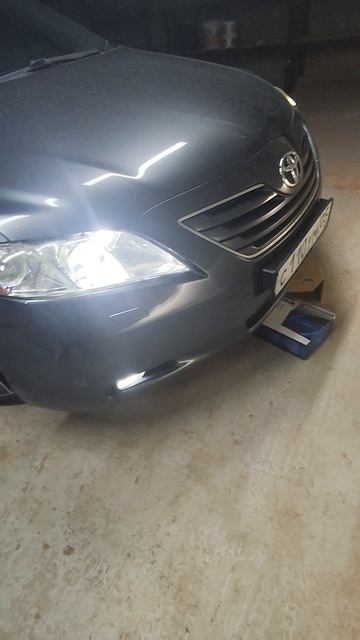 замена линз на Камри 40 и пересвет на диодные лампы .