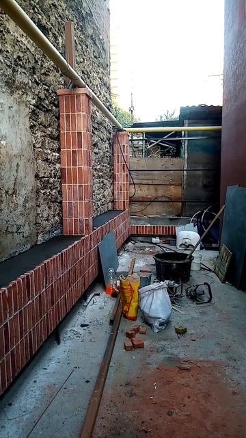 Терраса, по кладке закончил