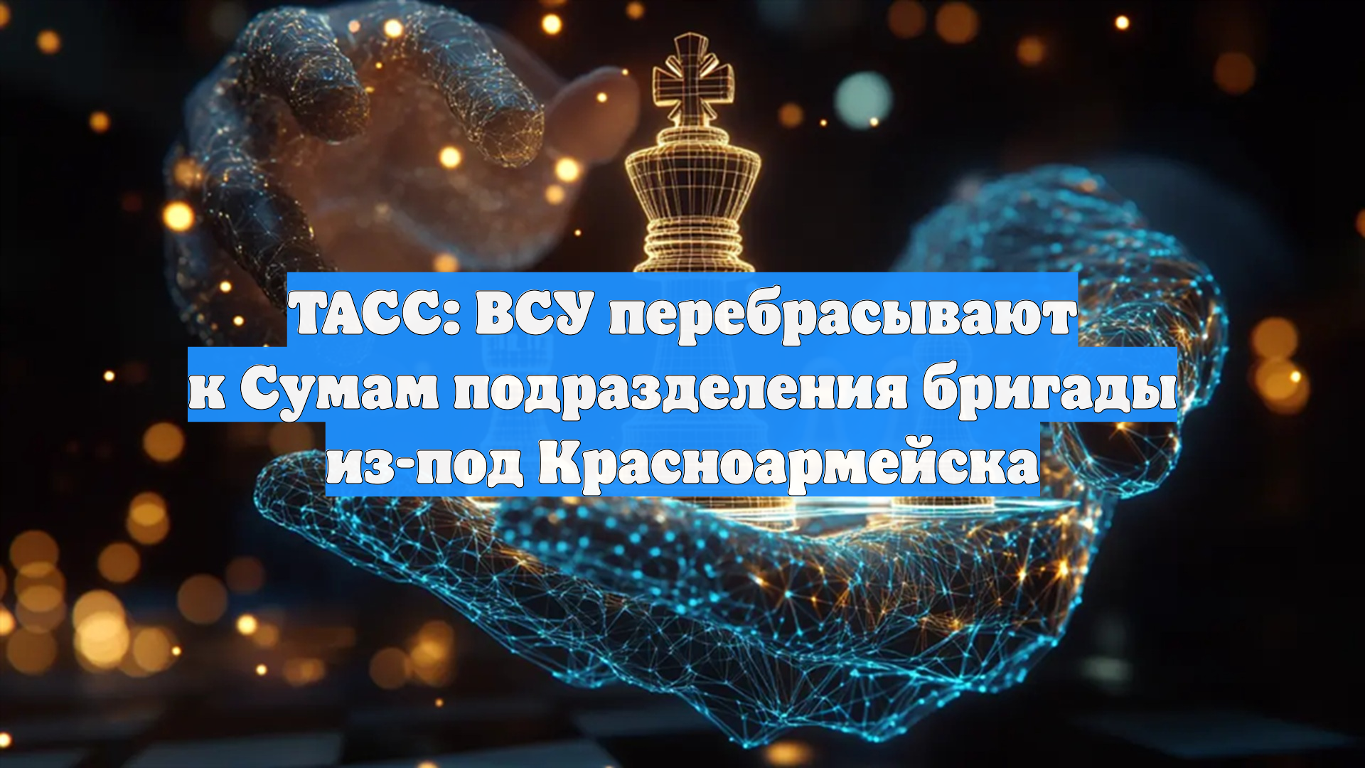 ТАСС: ВСУ перебрасывают к Сумам подразделения бригады из-под Красноармейска