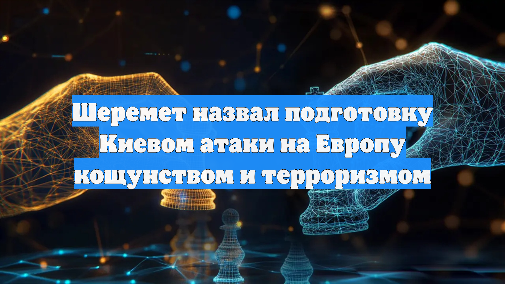 Шеремет назвал подготовку Киевом атаки на Европу кощунством и терроризмом