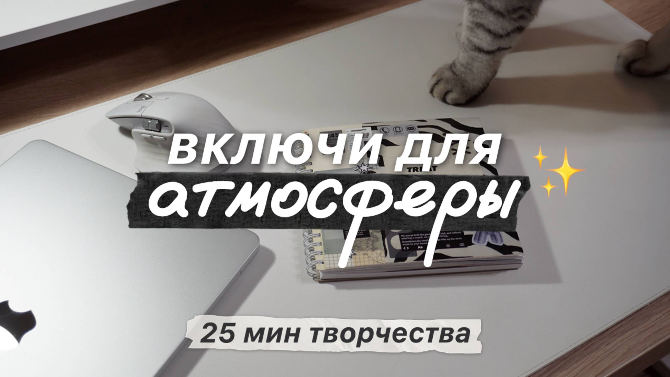 Твой вайб для учёбы и творчества - 25 минут (интервал помодорро) / Без слов, только звуки окружения