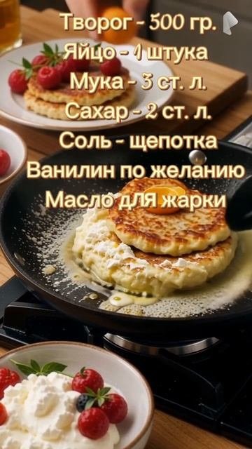 Сырники из творога простой рецепт сырников готовим дома сырники