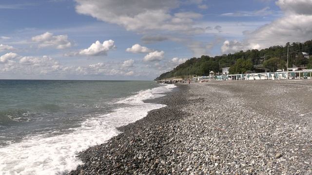 Бег облаков у моря в Сочи