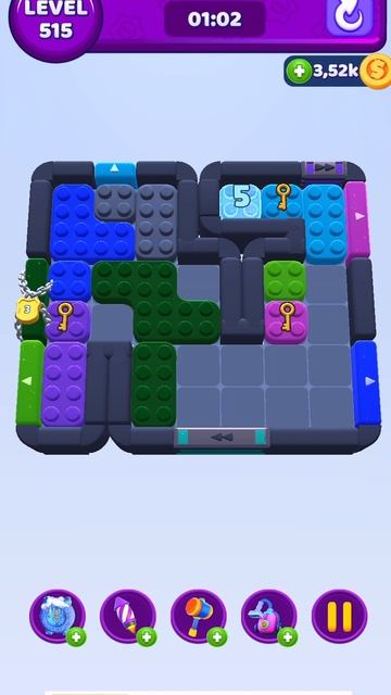 Уровень 515 Color block jam