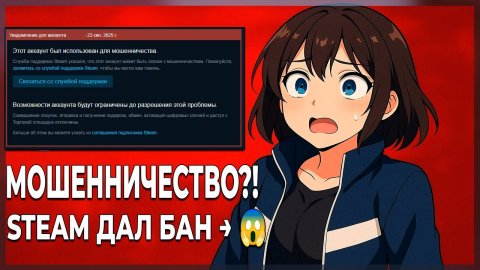 Как восстановить аккаунт Steam после красной таблички мошенничество (2025)