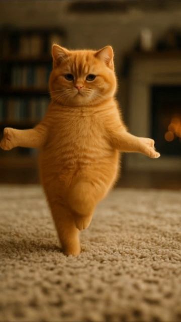 А ваш кот умеет танцевать? #cat  #petcute #funnyvideos
#танцы