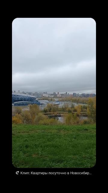 Озеро возле Ледовой Арены в Новосибирске