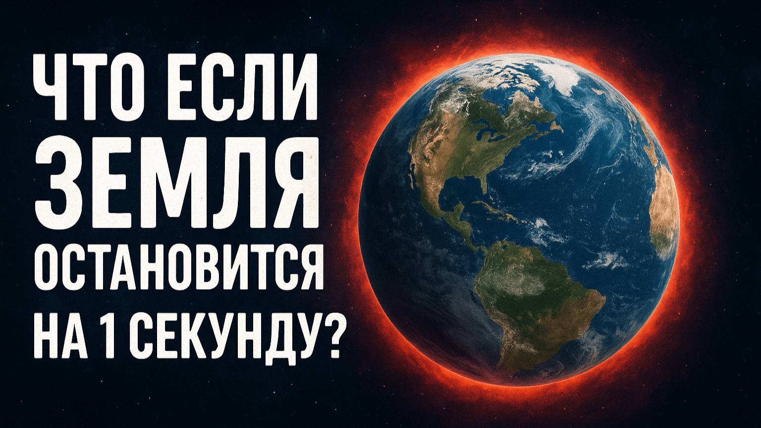 Что если Земля остановится на 1 секунду?
