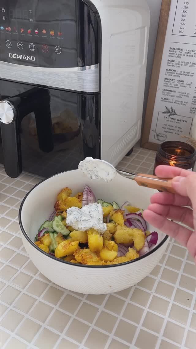 Салат с запеченным картофелем
