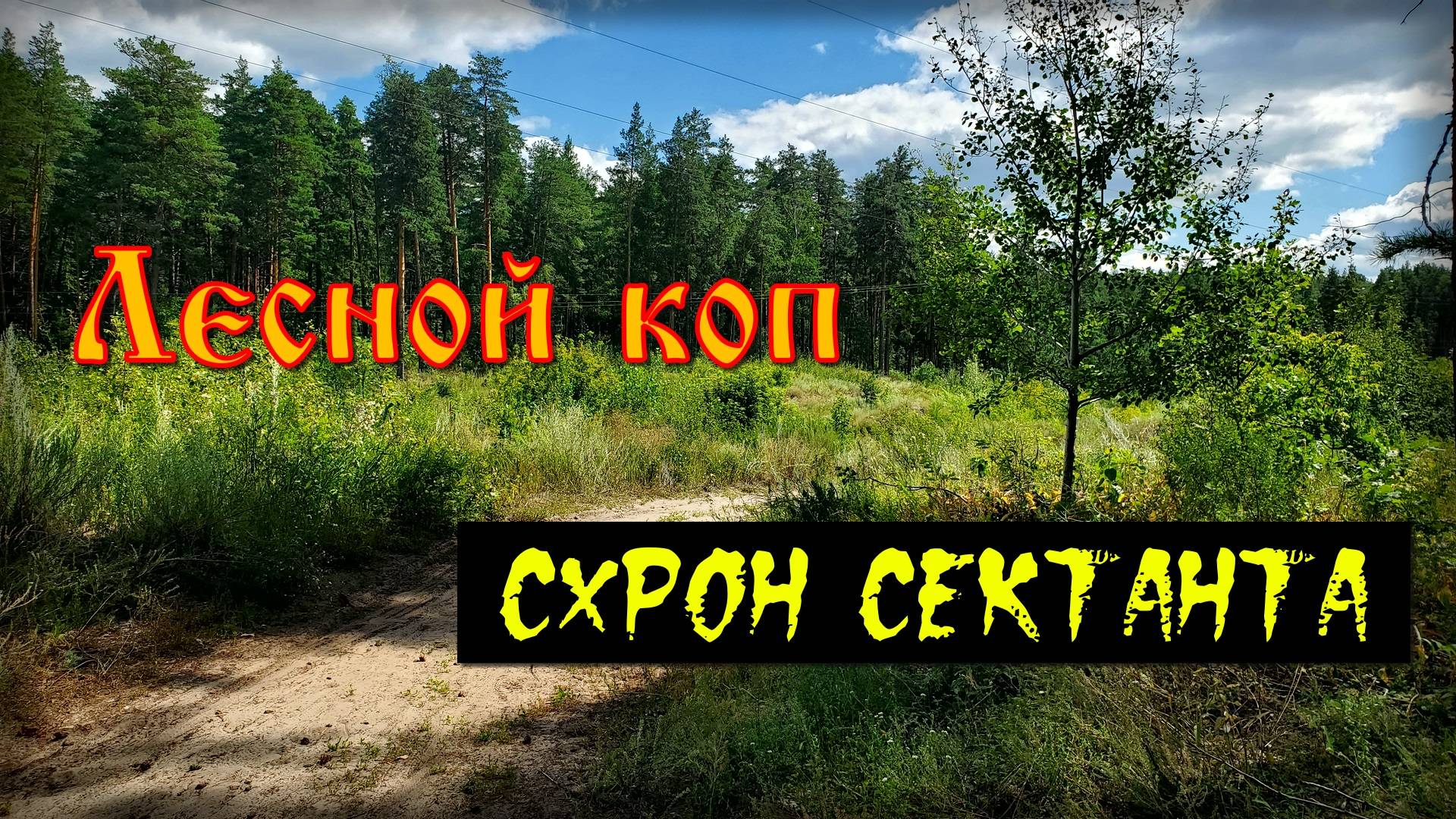 Лесной коп на нескольких локациях. Нашёл схрон сектанта.