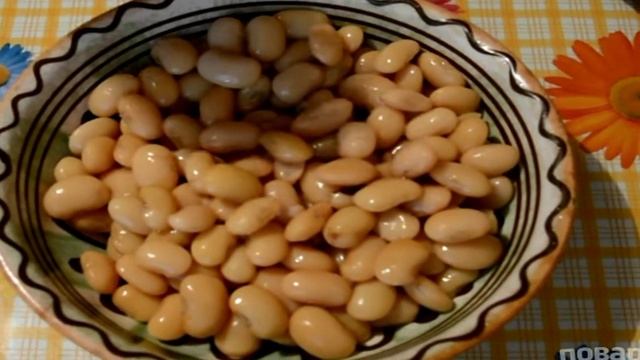 Мясной хлеб с фасолью