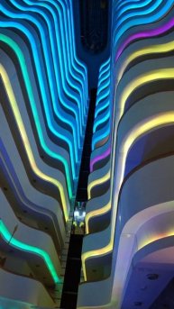 амбиентная подсветка в жилом комплексе AZURA PARK ALANYA