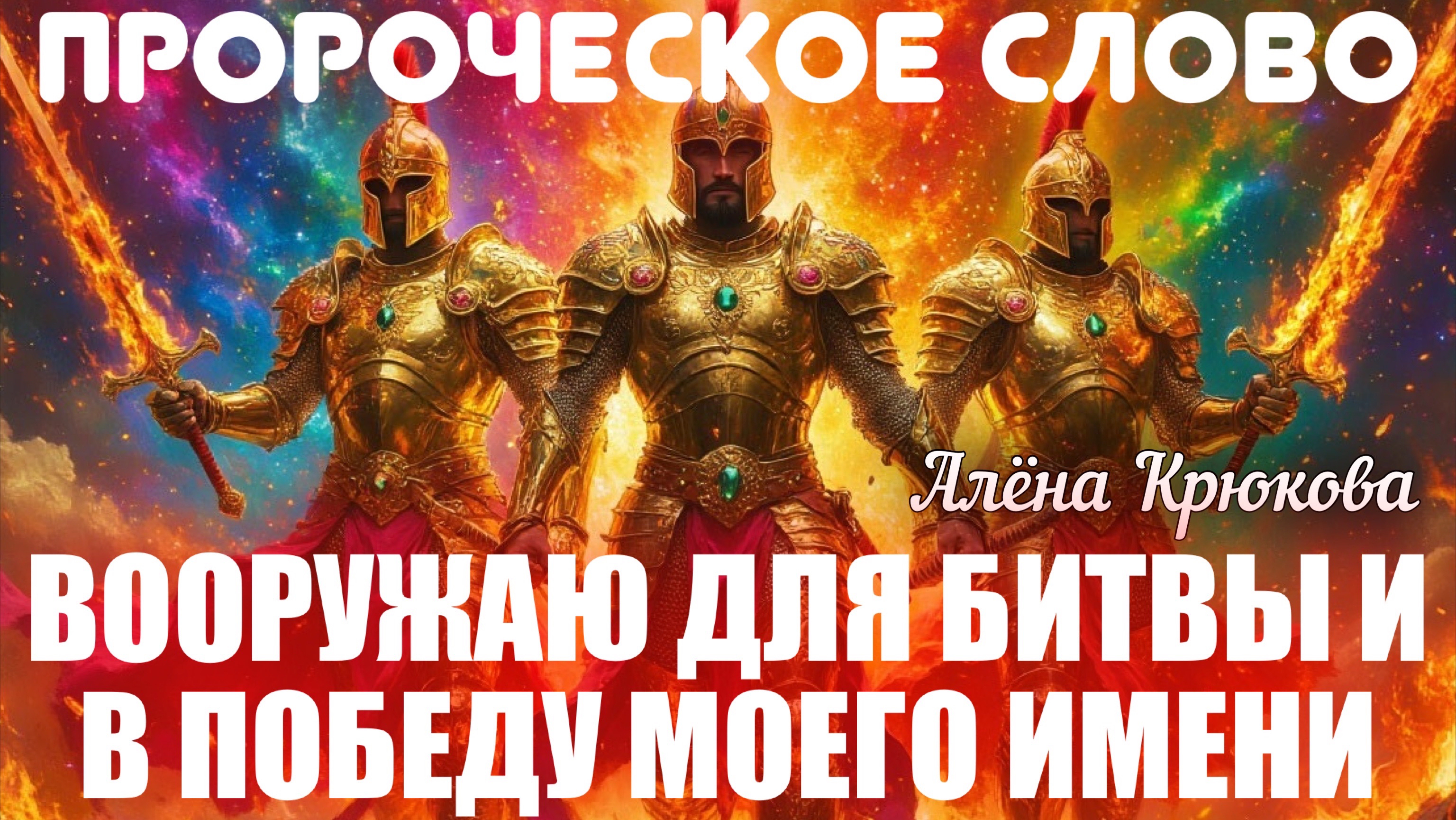 ПРОРОЧЕСКОЕ СЛОВО: ВООРУЖАЮ ДЛЯ БИТВЫ И В ПОБЕДУ МОЕГО ИМЕНИ. Алёна Крюкова
