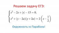 Графический Разбор Задачи ЕГЭ: Окружность и Парабола в действии!