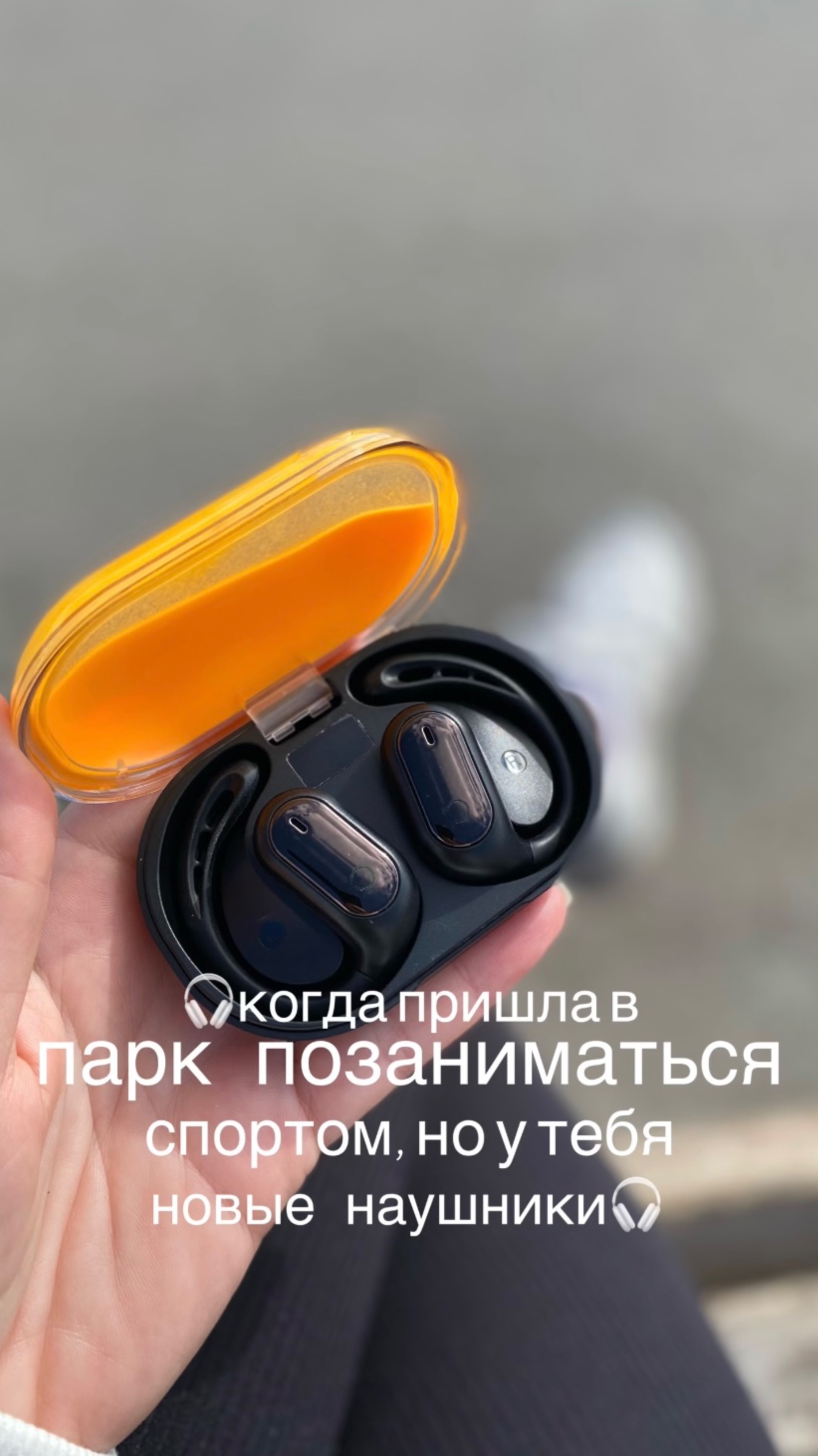 🎧Когда пришла в парк позаниматься спортом, но у тебя новые наушники🎧Арт на WB 507815908🎧