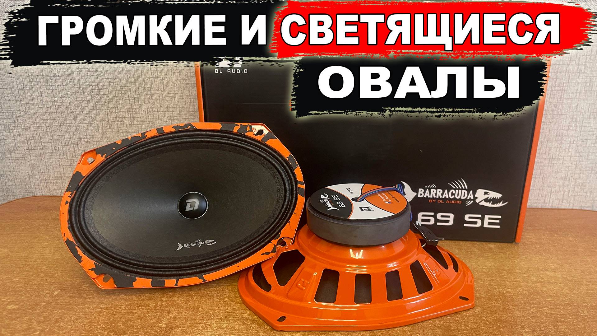 Громкие светящиеся овалы в заднюю полку! DL Audio Barracuda 69 SE