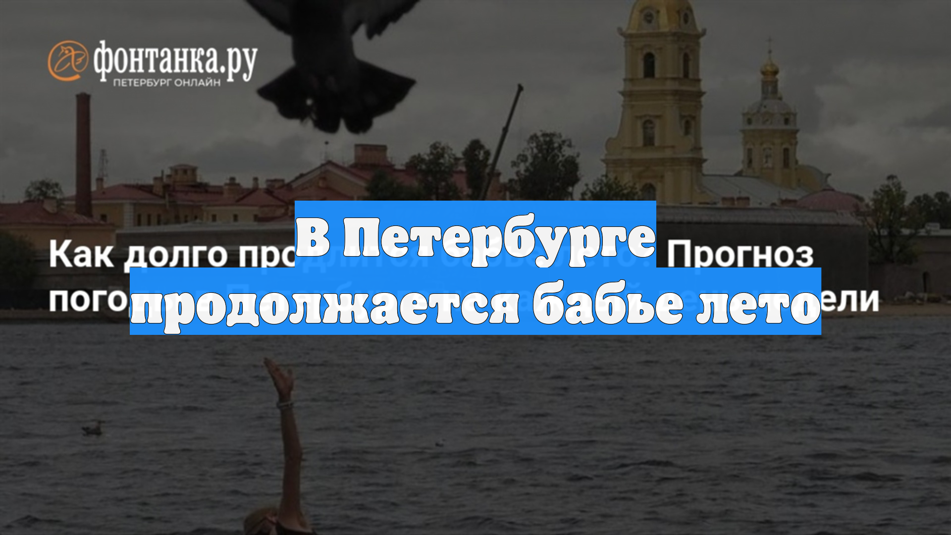 В Петербурге продолжается бабье лето