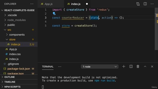 20 Diving into Redux. 09. Creating a Redux Store for React