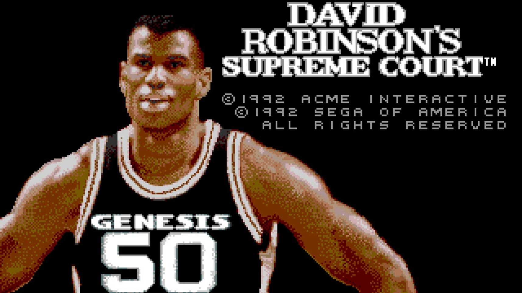 David Robinson's Supreme Court | Introduction Sega Mega Drive (Genesis). #sega