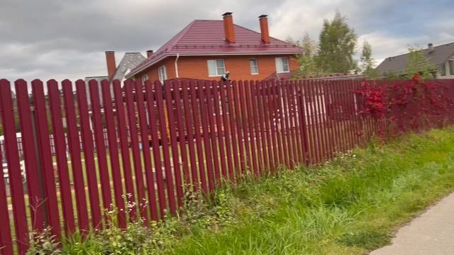Забор евро штакетник в один слой