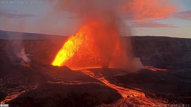 Эпичное извержение вулкана Килауэа в эти часы Гавайи