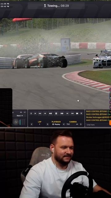 Устроил заварушуку на Nurburgring nordschleife carcrash vakovsky iracing twitch