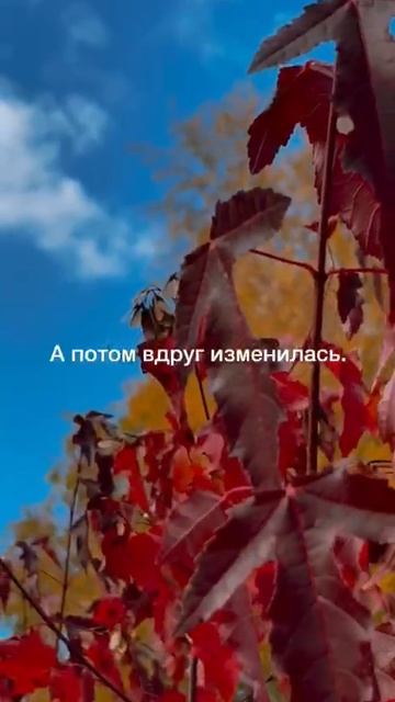 Осень мне наговорила