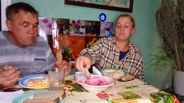 Жизнь в деревне. Отменный ужин Яйца с колбасой