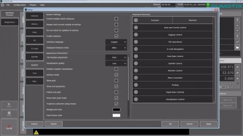 Configuring PUMOTIX CNC software