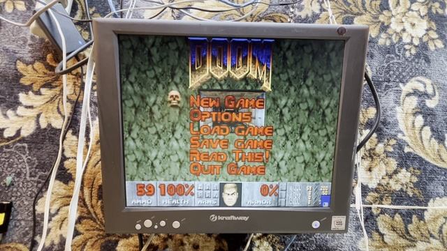 DOOM на разогреве процессора 80386sx-16