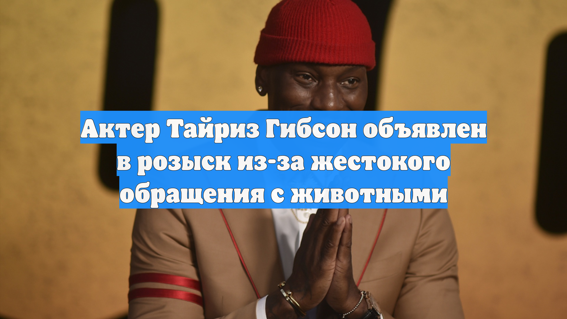 Актер Тайриз Гибсон объявлен в розыск из-за жестокого обращения с животными
