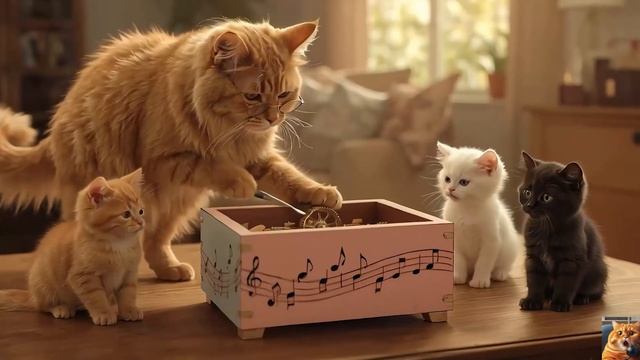 Cat stories. AI-generated video