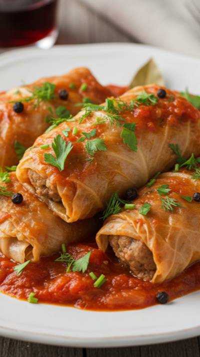 Голубцы с фаршем и рисом