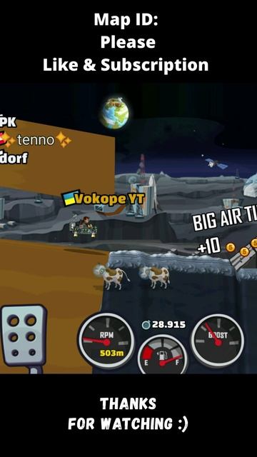 🎧 Is MOONLANDER The Best Today? 🎧 (Level Hard) - Hill Climb Racing 2 #shorts #hcr2