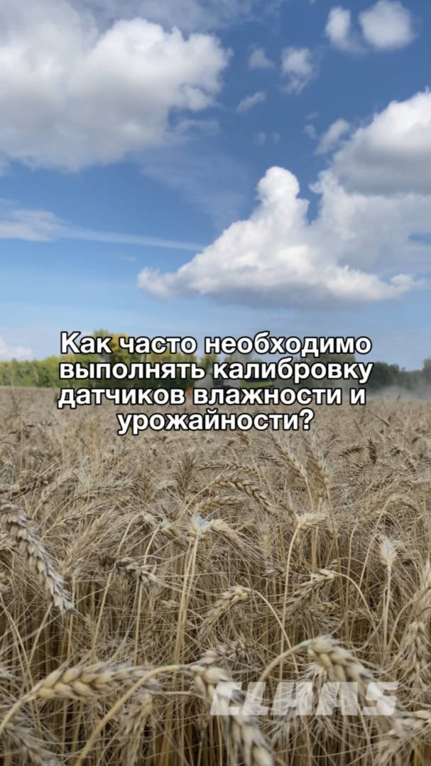 Как часто необходимо выполнять калибровку датчиков влажности и урожайности CLAAS CEMOS AUTOMATIC?
