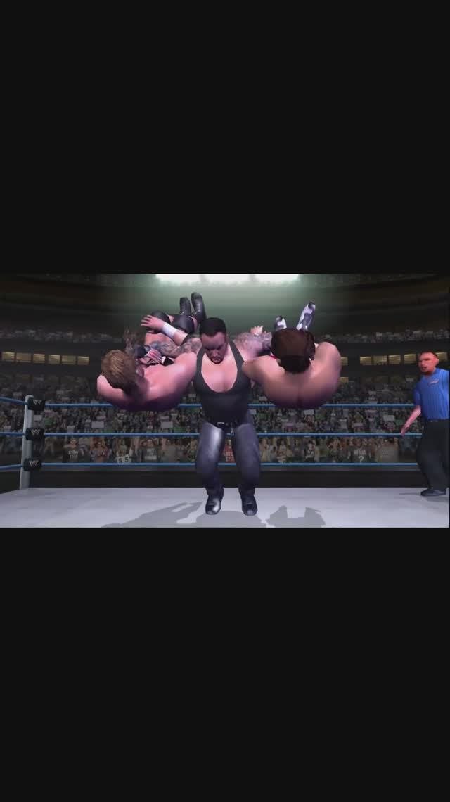 WWE Smackdown Here Comes The Pain Undertaker Double Chokeslam #Shorts #WWESmackdownHCTP #HCTP #WWE