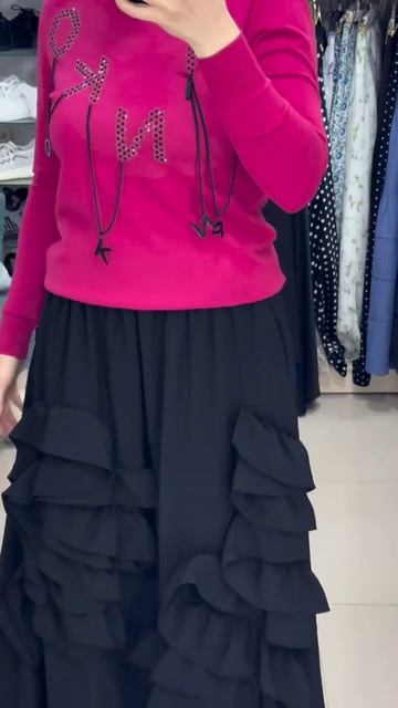 Цена кофты: 3500 р🩷 Цена юбки: 3500 р🖤 Размеры: 42/44/46