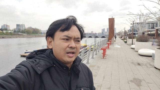 ARYA PRADANA BUDIARTO INDONESIAN 🇮🇩 IN RUSSIA 🇷🇺 AT MIASS RIVER CHELYABINSK RUSIA 🇷🇺