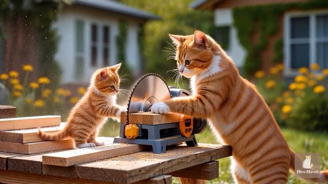 Cat stories. AI-generated video