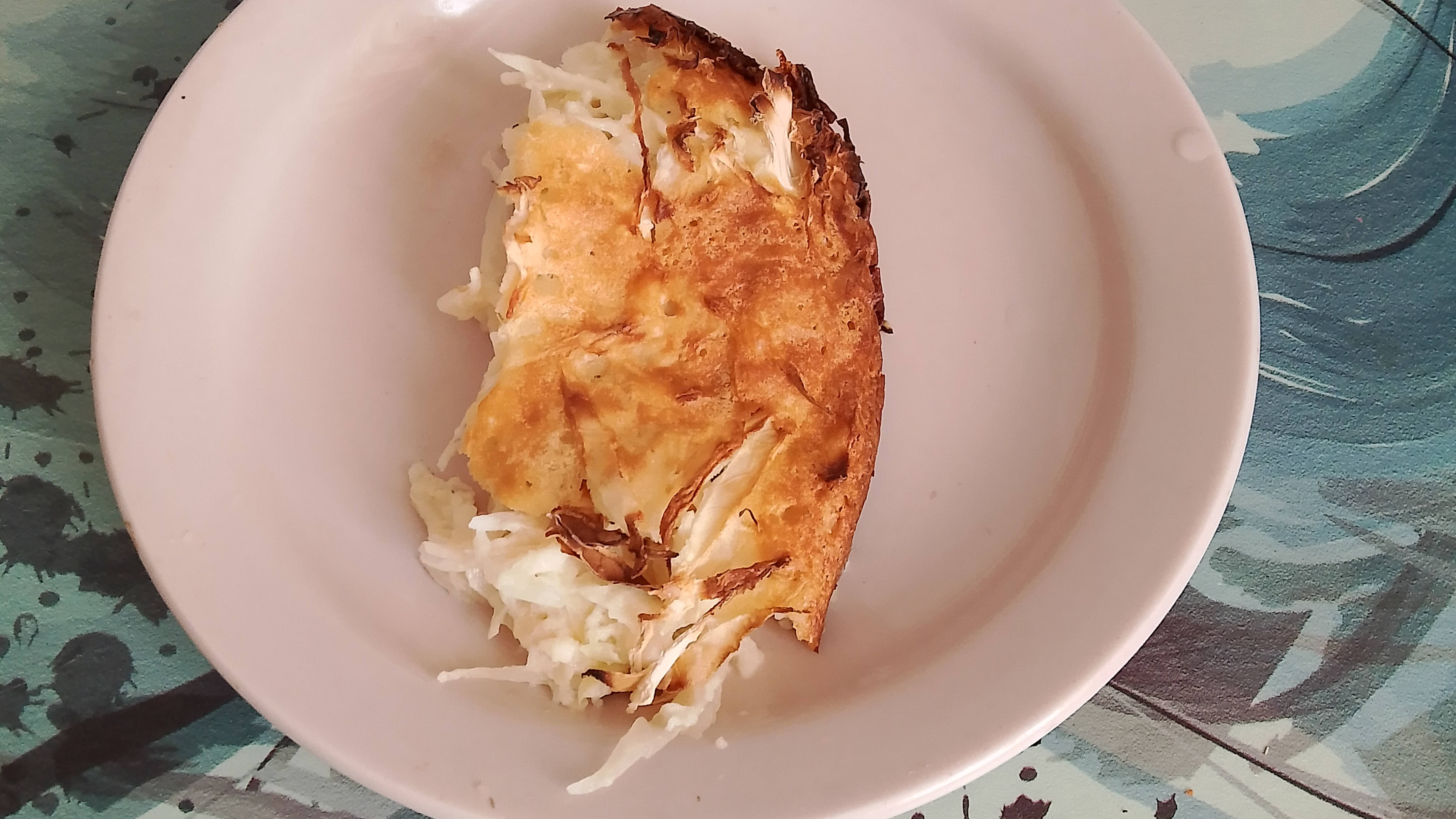 Заливной пирог на кефире.