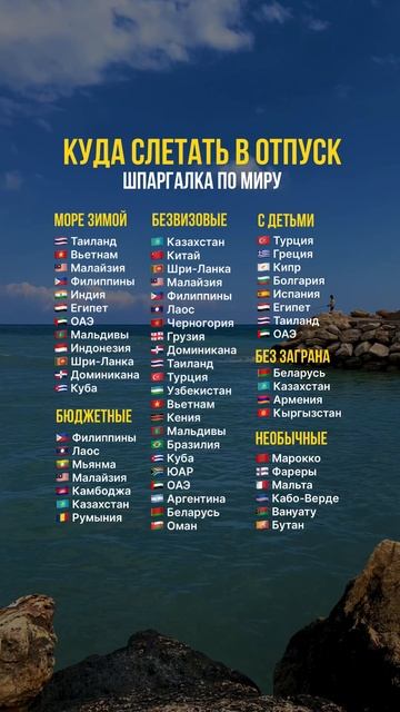 Куда можно слетать в отпуск