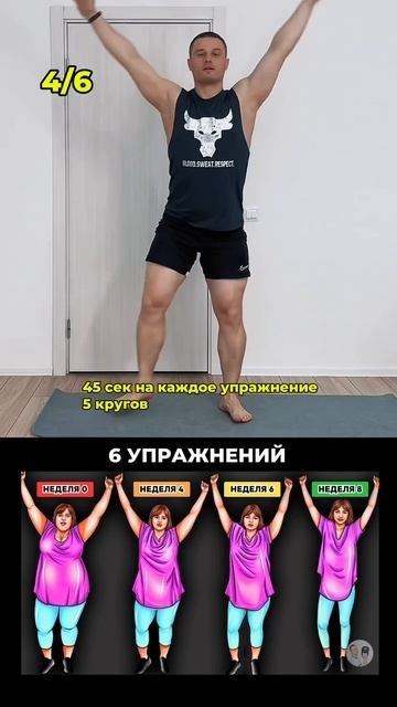 Похудеешь на 2 размера просто повторяй эти упражнения дома