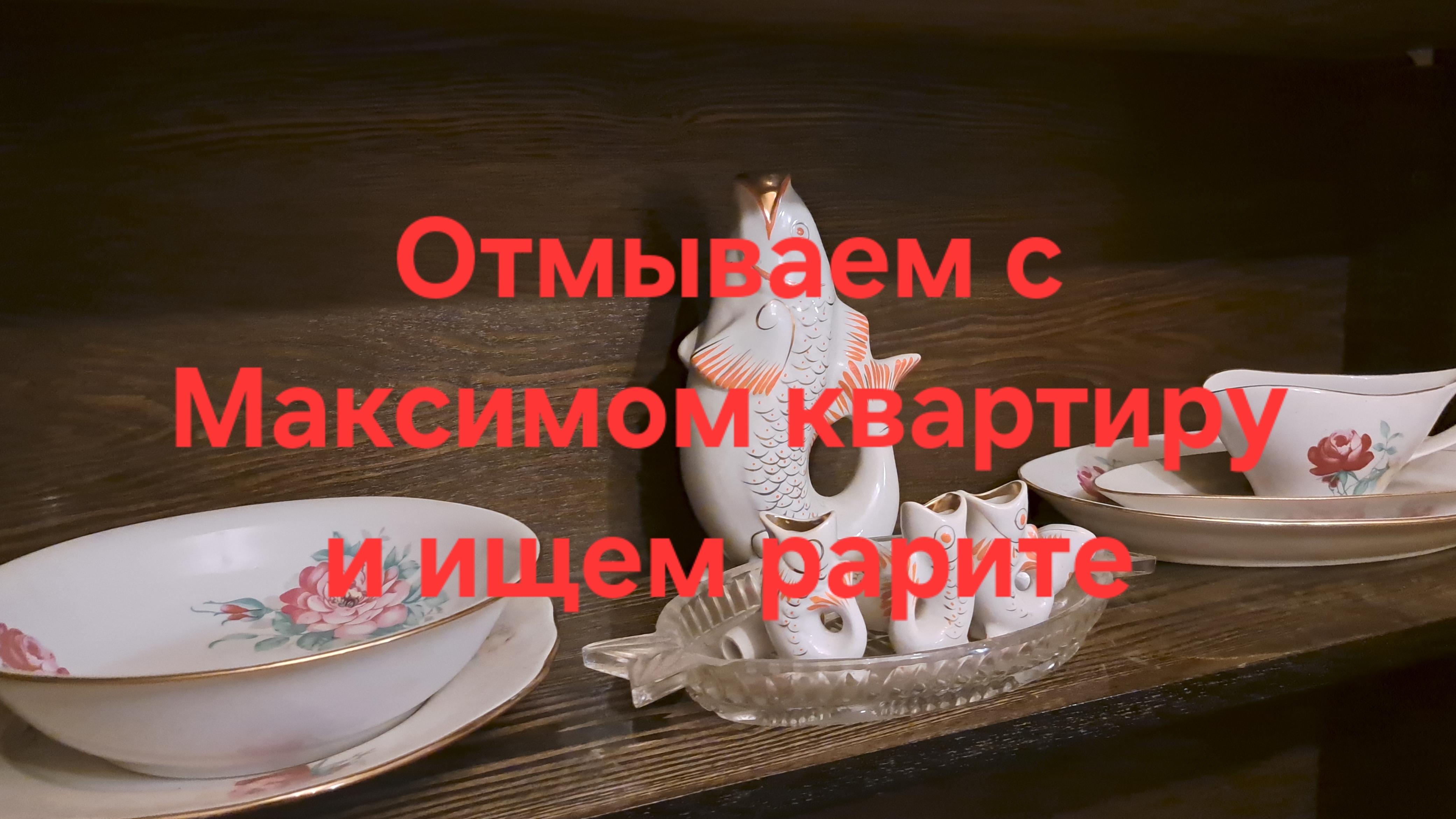 Отмываем с Максимом квартиру и находим раритет