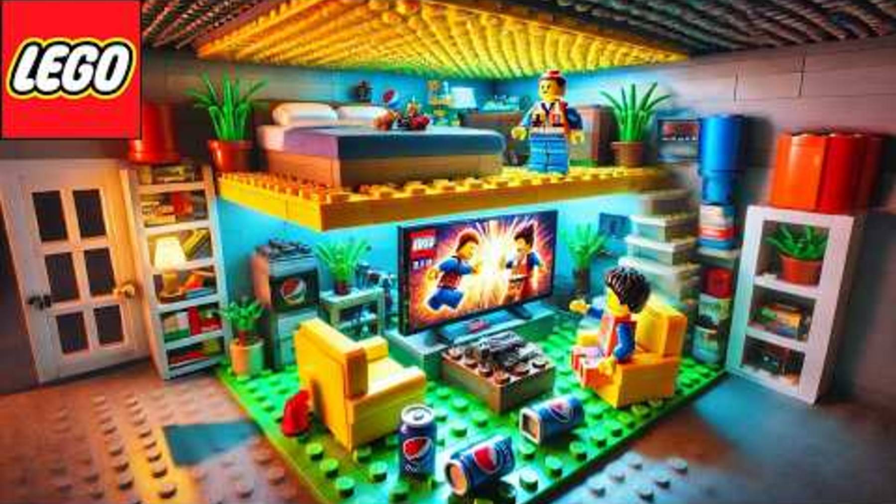 Есть ли скрытый секрет под Двухъярусной кроватью LEGO. Инженер LEGO проверяет его