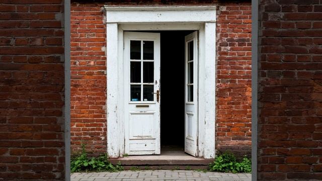 Белая дверь